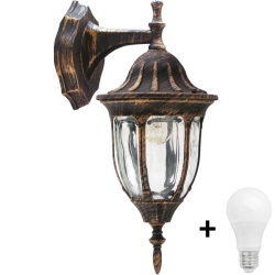 Светодиодный уличный настенный светильник FLORENCJA 1xE27/10W/230V IP43
