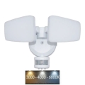 Светодиодный уличный прожектор с датчиком LED/24W/230V 3000/4000/6000K IP54 белый