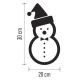 Светодиодное рождественское украшение 5xLED/2xAA снеговик