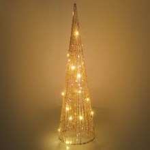 Светодиодное рождественское украшение LED/2xAA 50 см конус