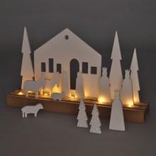Светодиодное рождественское украшение LED/2xAAA ель