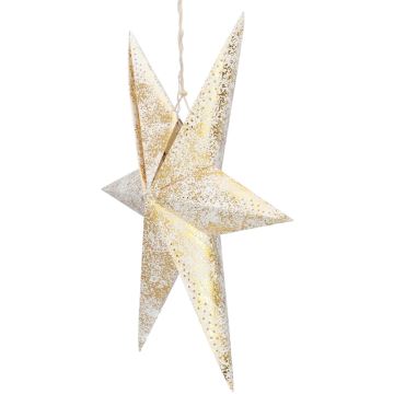 Светодиодное рождественское украшение LED/3xAA звезда золотая