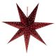 Светодиодное рождественское украшение LED/3xAA звезда красный