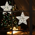 Светодиодное рождественское украшение на окно 35xLED/3xAA теплый белый