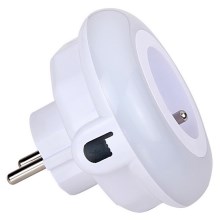 Светодиодной навигационный светильник с датчиком освещенности и розеткой LED/0,6W/230V