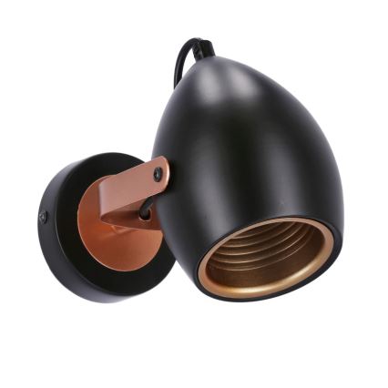 Точковий світильник ANICA 1xE14/40W/230V чорний/мідний