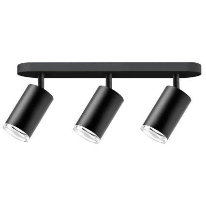 Світильник для ванної LED RGBW з диммером TURYN 3xGU10/6,5W/230V 2700-6500K Wi-Fi IP44 чорний