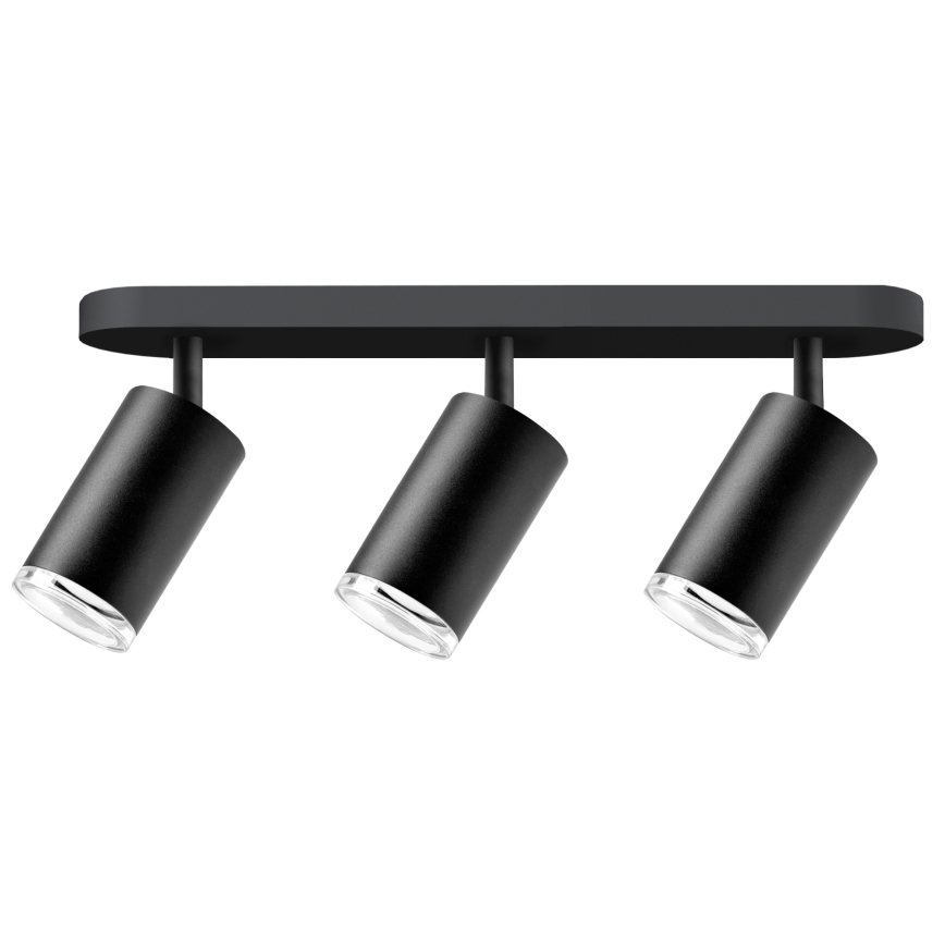 Світильник для ванної LED RGBW з диммером TURYN 3xGU10/6,5W/230V 2700-6500K Wi-Fi IP44 чорний
