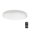 Світильник для ванної кімнати на стелю з LED-датчиком SAMSUNG CHIP LED/24W/230V IP44 3000K діаметром 35 см білий + дистанційне керування
