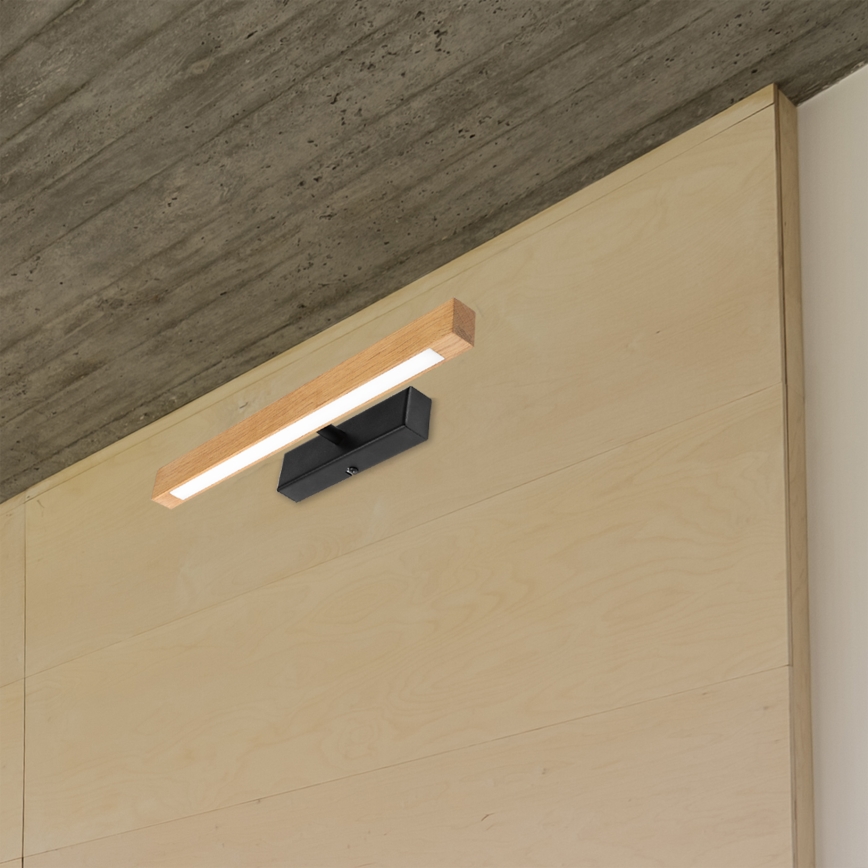 Світильник для картин LED VERDE, 5,5 Вт/230 В, 3000 К, 46 см, дуб/чорний