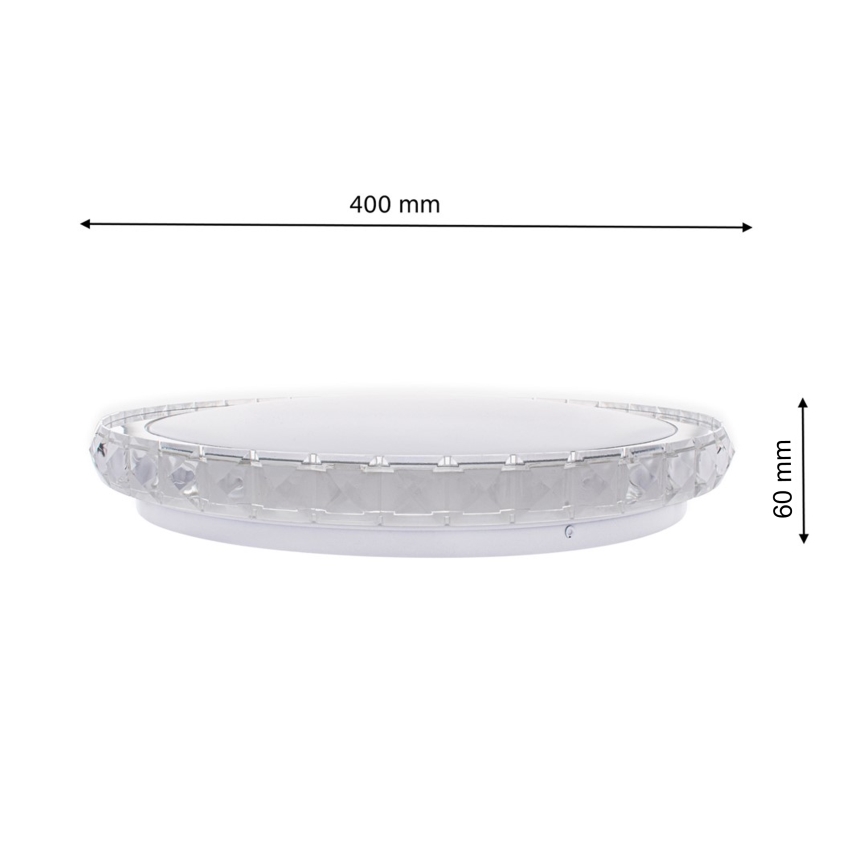 Світлодіодний регульований стельовий світильник LAYLA LED/26W/230V + дистанційне керування