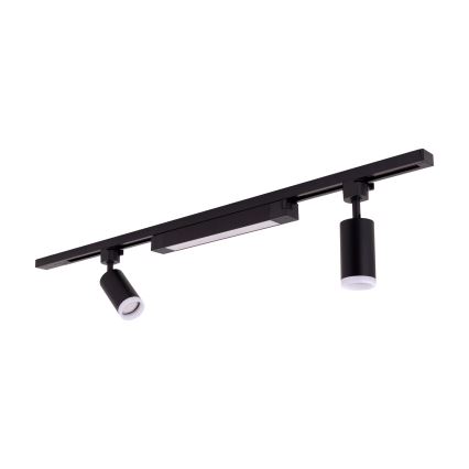 Світильник LED на рейковій системі TRACER 2xGU10/10W/230V + LED/20W 1 м чорний