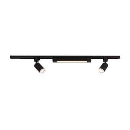 Світильник LED на рейковій системі TRACER 2xGU10/10W/230V + LED/20W 1 м чорний