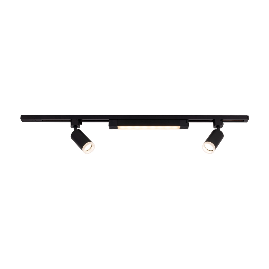 Світильник LED на рейковій системі TRACER 2xGU10/10W/230V + LED/20W 1 м чорний