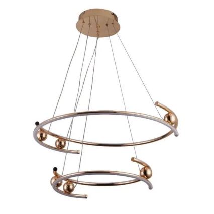 Світлодіодна регульована люстра на тросі LED/80W/230V 3000-6500K діам. 60 см + дистанційне керування