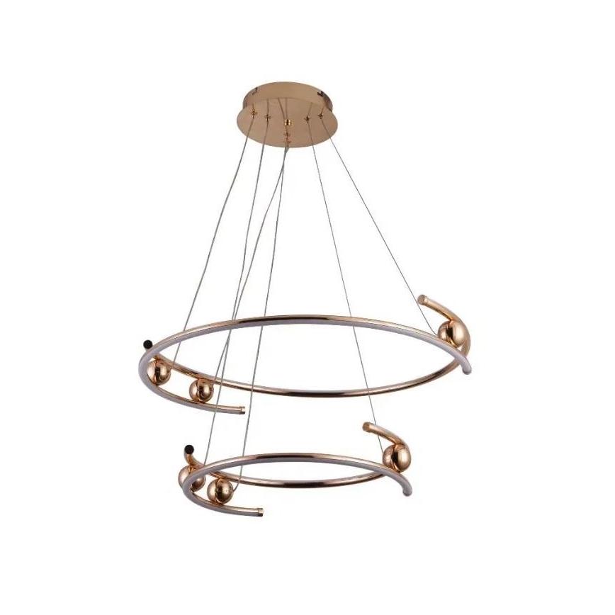 Світлодіодна регульована люстра на тросі LED/80W/230V 3000-6500K діам. 60 см + дистанційне керування