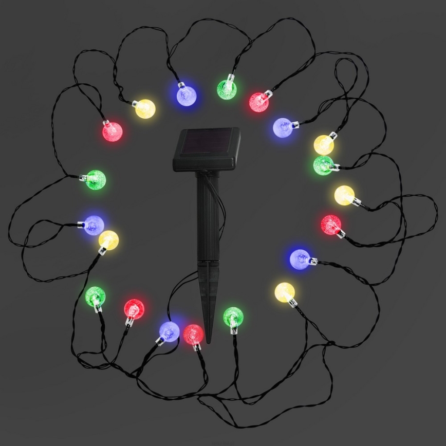 Світильник сонячний LED RGB 20xLED/1,2V 300 mAh IP44