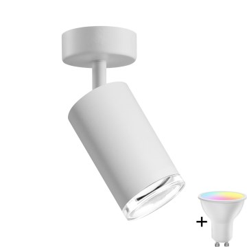 Світильник LED RGBW з регулюванням яскравості для ванної TURYN 1xGU10/6,5W/230V 2700-6500K Wi-Fi IP44 білий