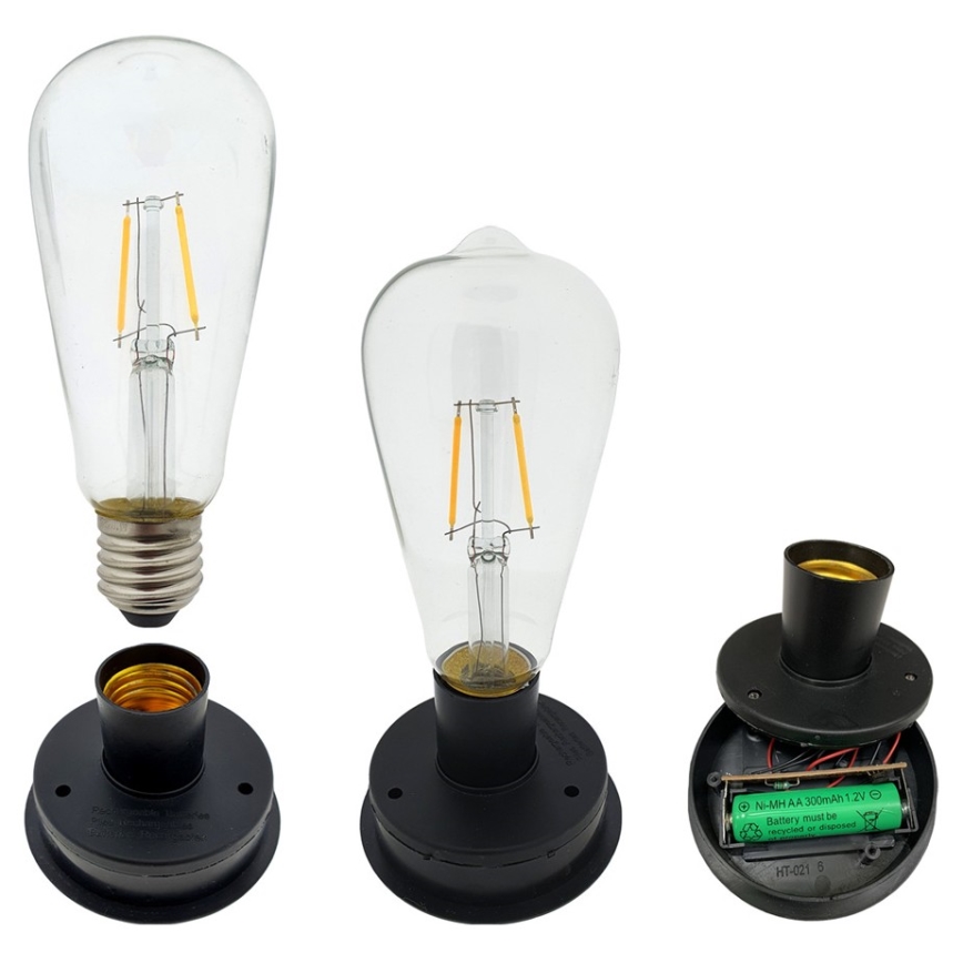 Світильник на сонячній батареї LED LORETA 1xE27/1,2V 600 mAh IP44