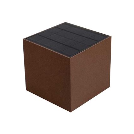 Світильник на сонячних батареях з LED, настінний, з датчиком LED/9 Вт/3,7 В 3000/4000/5000K 2600 мАг IP65 коричневий