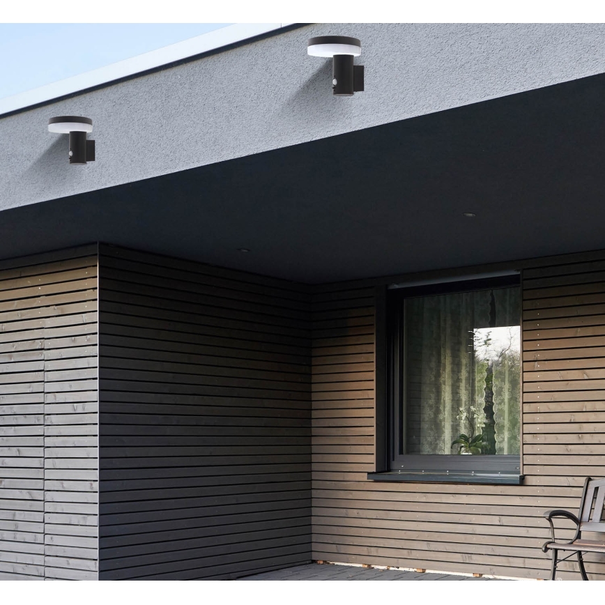 Світильник на сонячних батареях для настінного монтажу з датчиком SOLARIS3 LED/5,5W/3,7V 4000K IP44 2600 mAh