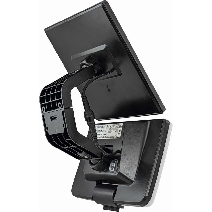 Світильник на сонячних батареях з LED і датчиком LED/12W/3,7V 4000 mAh IP54