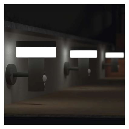 Світильник на сонячній батареї для стіни з датчиком LED/2W/3,7V 1200 mAh IP44