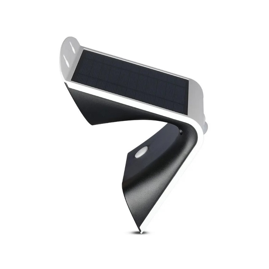 Світлодіодний сонячний настінний світильник з датчиком LED/3W/3,7V 3000/4000K IP65 2000 мАг білий