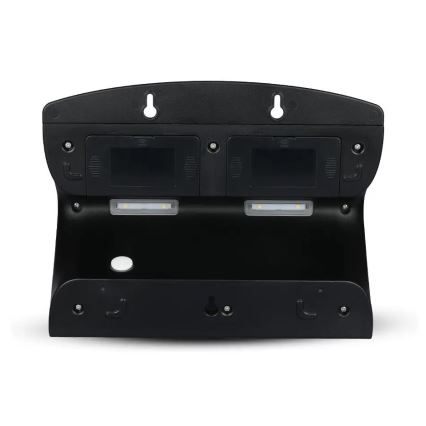 Світильник на сонячній батареї для стіни з LED-датчиком LED/7W/3,7V 4000K IP65 4000 mAh чорний