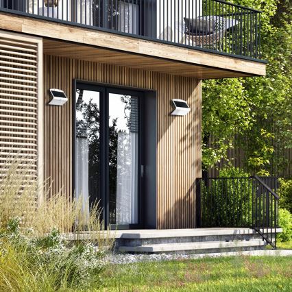 Світильник на сонячній батареї з LED, датчиком руху та сутінковим сенсором LED/6,8 Вт/4000 мАг 3,7 В IP65