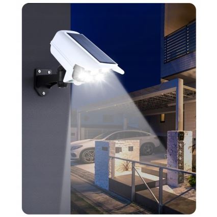 Світлодіодна сонячна модель камери безпеки з датчиком КАМЕРА LED/1W/3,7V 1200 мАг IP44 + дистанційне керування