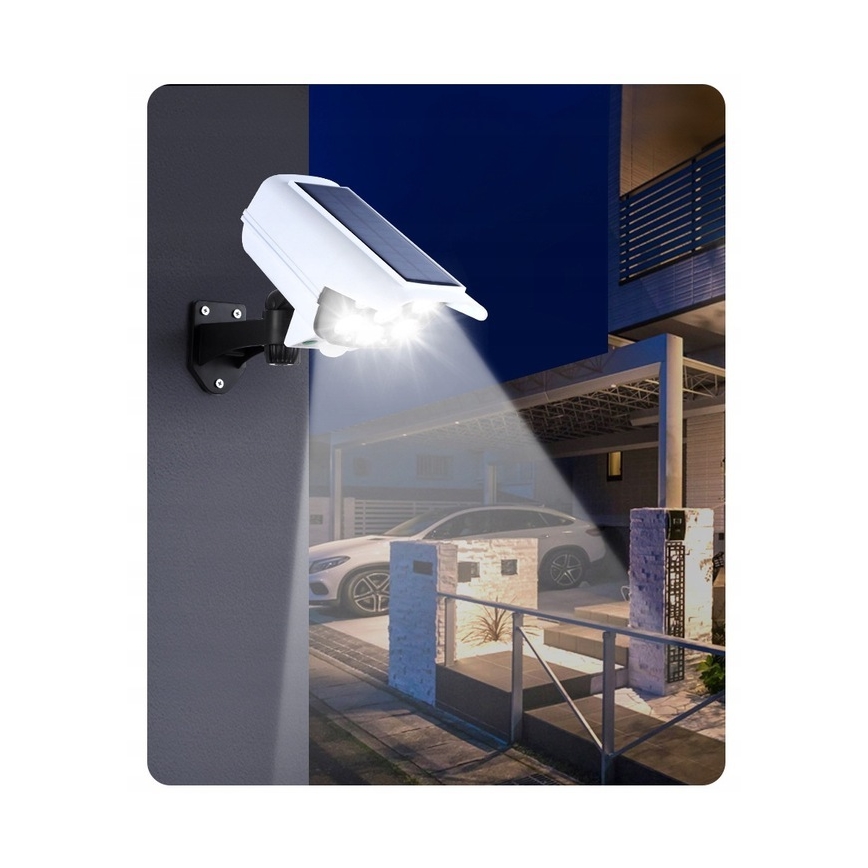 Світлодіодна сонячна модель камери безпеки з датчиком КАМЕРА LED/1W/3,7V 1200 мАг IP44 + дистанційне керування