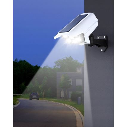 Світлодіодна сонячна модель камери безпеки з датчиком КАМЕРА LED/1W/3,7V 1200 мАг IP44 + дистанційне керування