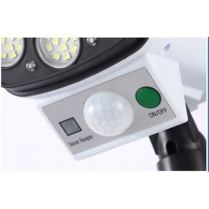 Світлодіодна сонячна модель камери безпеки з датчиком КАМЕРА LED/1W/3,7V 1200 мАг IP44 + дистанційне керування