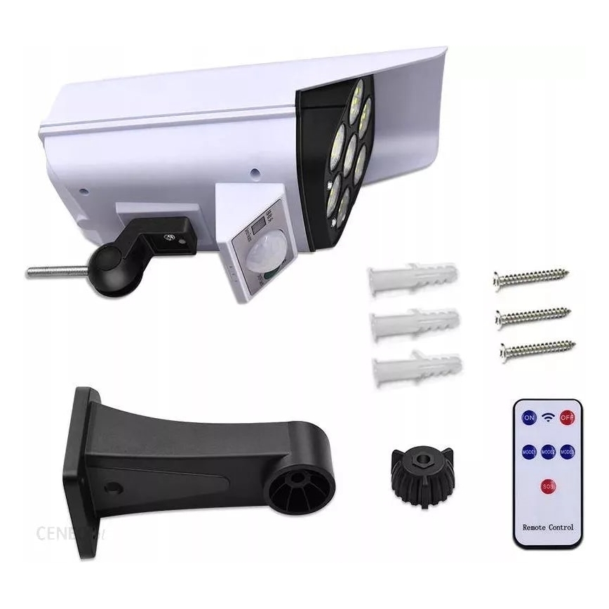 Світлодіодна сонячна модель камери безпеки з датчиком КАМЕРА LED/1W/3,7V 1200 мАг IP44 + дистанційне керування