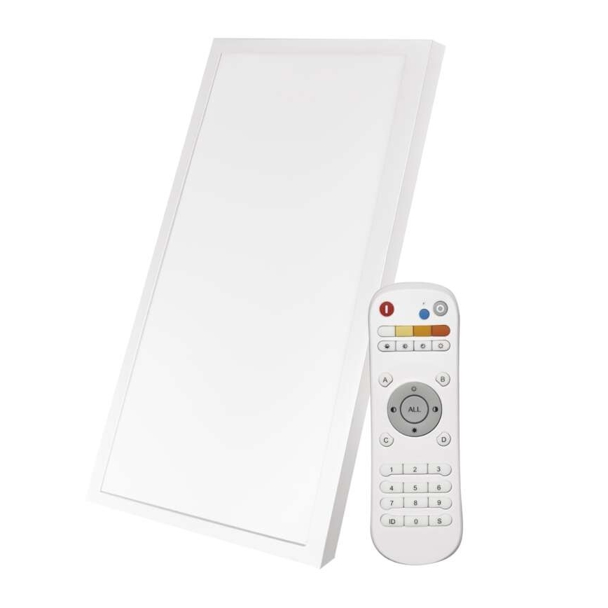 Світлодіодний регульований стельовий світильник LED/25W/230V 2700K-6000K прямокутник + дистанційне керування