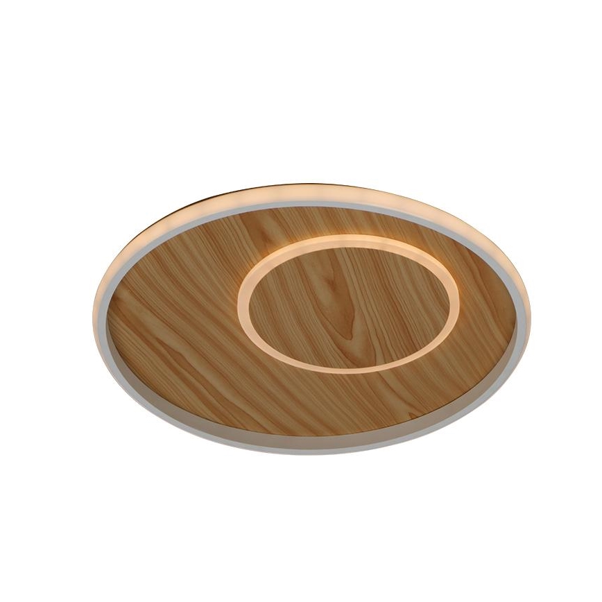 Світильник стельовий світлодіодний димований LED/65W/230V 3000-6500K коричневий +дальній пульт керування