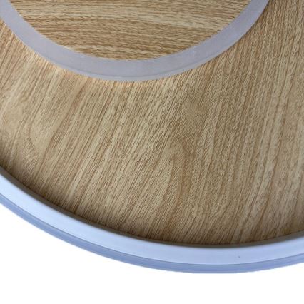 Світильник стельовий світлодіодний димований LED/65W/230V 3000-6500K коричневий +дальній пульт керування