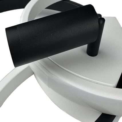 Світлодіодний регульований стельовий світильник LED/70W/230V 3000-6500K білий/чорний + дистанційне керування