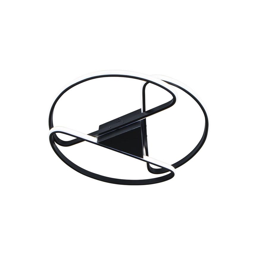 Світлодіодний регульований стельовий світильник LED/75W/230V 3000-6500K чорний + дистанційне керування