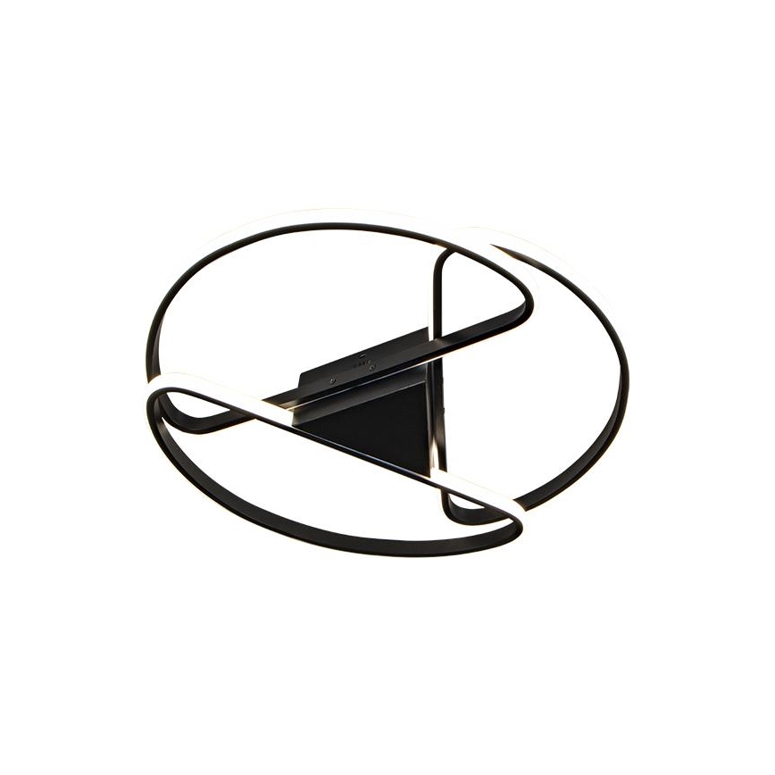 Світлодіодний регульований стельовий світильник LED/75W/230V 3000-6500K чорний + дистанційне керування