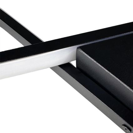 Світлодіодний регульований стельовий світильник LED/75W/230V 3000-6500K чорний + дистанційне керування