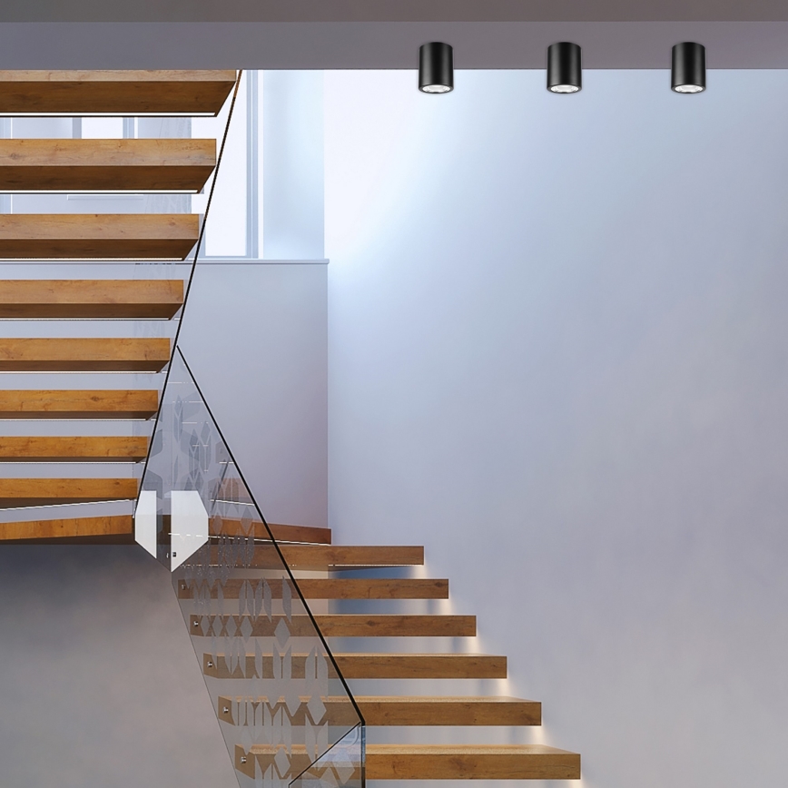 Світильник точковий LED TACO 1xE27/15W/230V чорний