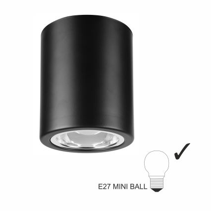 Світильник точковий LED TACO 1xE27/15W/230V чорний