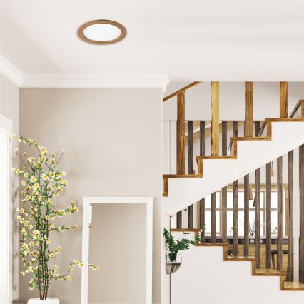 Світильник вбудований LED WOODY SPOT LED/23,5W/230V 4000K горіх Ø 23,5 см