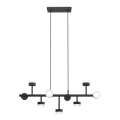 Світильник-люстра на стрижні COMFORT 9xLED/5W/230V чорний