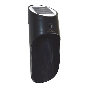 Світильник на сонячних батареях з LED і датчиком PALESA LED/1W/3,7V IP65 1800 mAh чорний