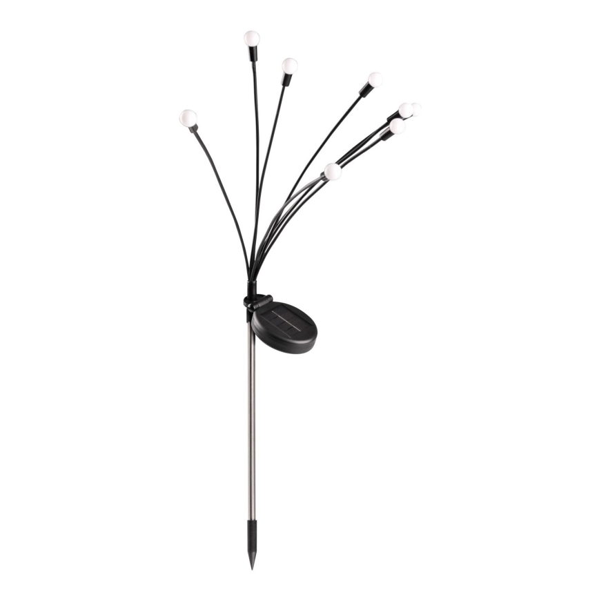 Світильник на сонячній батареї LED FIORINI 8xLED/1,2V 600 mAh IP44 чорний