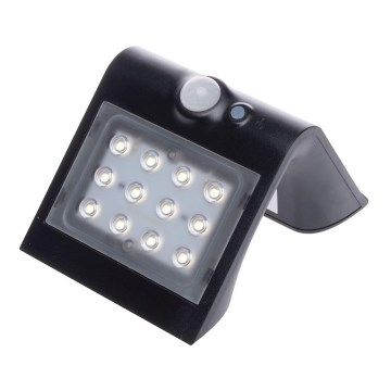 Світильник на сонячній батареї з LED, датчиком руху та сутінковим датчиком LED/1,5 Вт/1200 мАг 3,7 В IP65