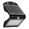 Світильник на сонячній батареї з LED, датчиком руху та сутінковим датчиком LED/3,2 Вт/2000 мАг 3,7 В IP65